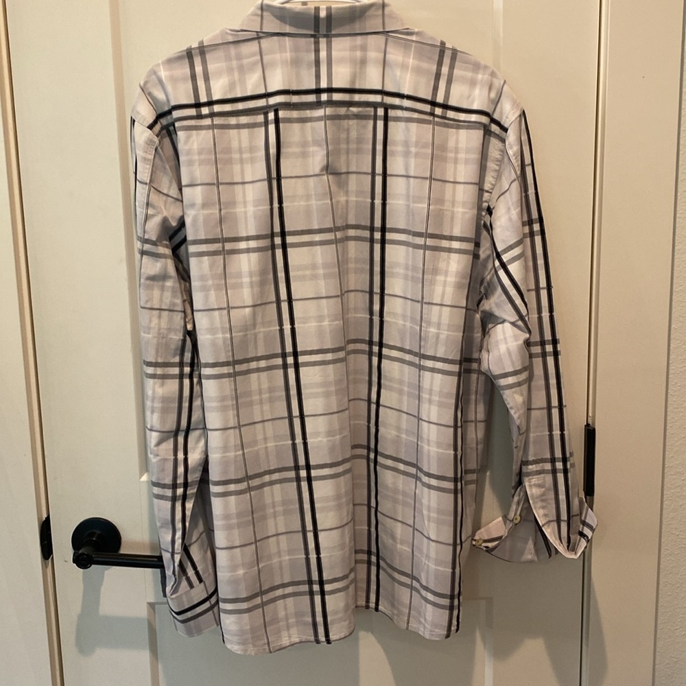 Tommy Bahama Island Modern Fit. XL. 86/14 Cotton/Silk Blend. Black/White - Picture 5 of 8